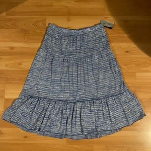 NWT-METRO WEAR - WOMENS LIGHT BLUE/ TIERED SKIRT
